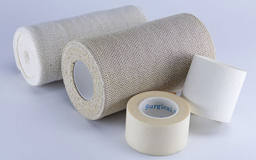 Hamstring and leg bandages for compression wrapping